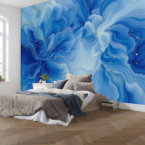 Fresque murale haut de gamme texture marbre abstrait pour séjour élégant - 7