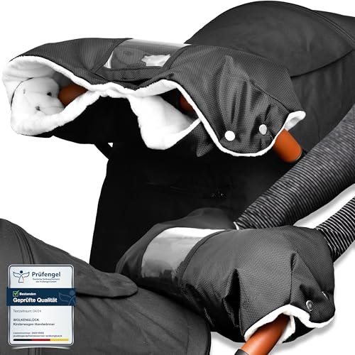 Wolkenglück Chauffe-mains pour poussette (noir)