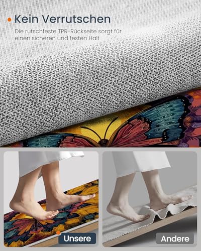 Tapis rond lavable en machine de 60 cm, la solution anti-taches et antidérapante pour chambre - 6