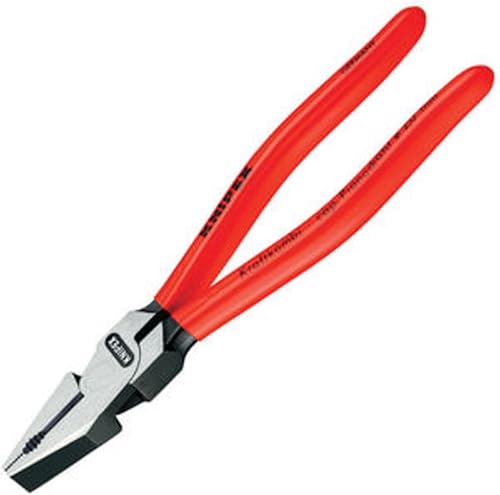 KNIPEX Herramientas - Alicates combinados de alto apalancamiento (0201225SBA), color negro
