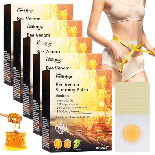 50 Piezas parches adelgazantes de veneno de abeja, parches para adelgazar, parche linfático de veneno de abeja bostore, parches veneno slimming patches resaltando las curvas del cuerpo para.