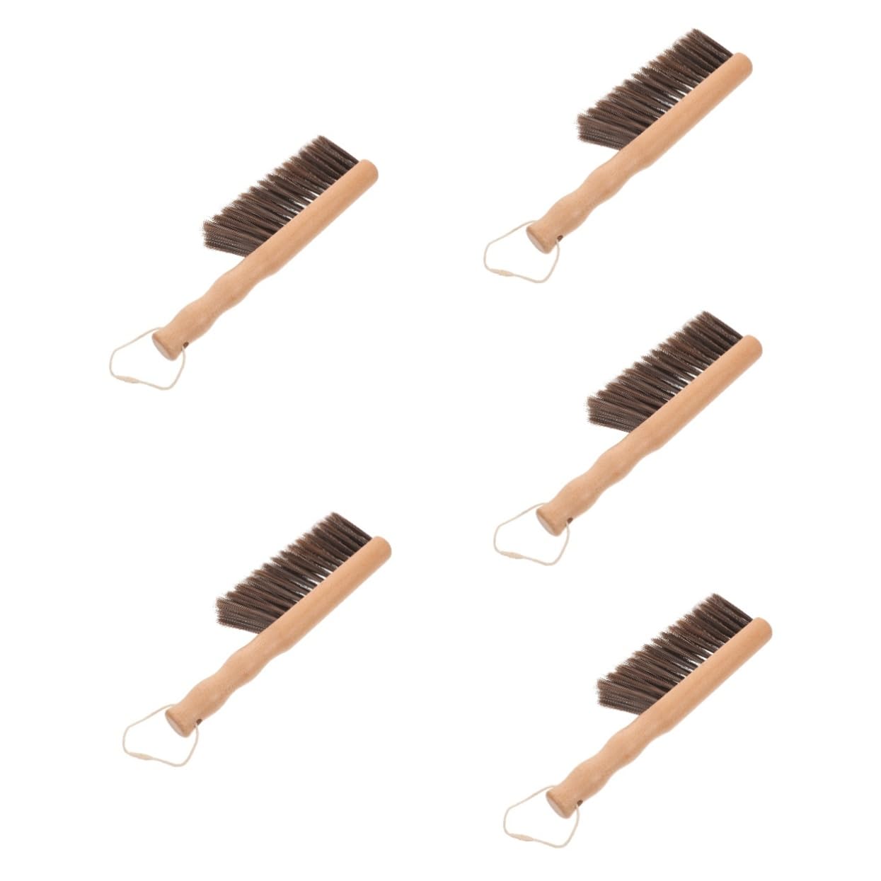 Ipetboom 5pcs Multipurpose Fireplace Brush for Wood Bed Pet Wood Material Long-Lasting