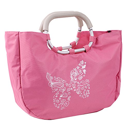Einkaufstasche Shopping Bag Schmetterlinge in Rosa