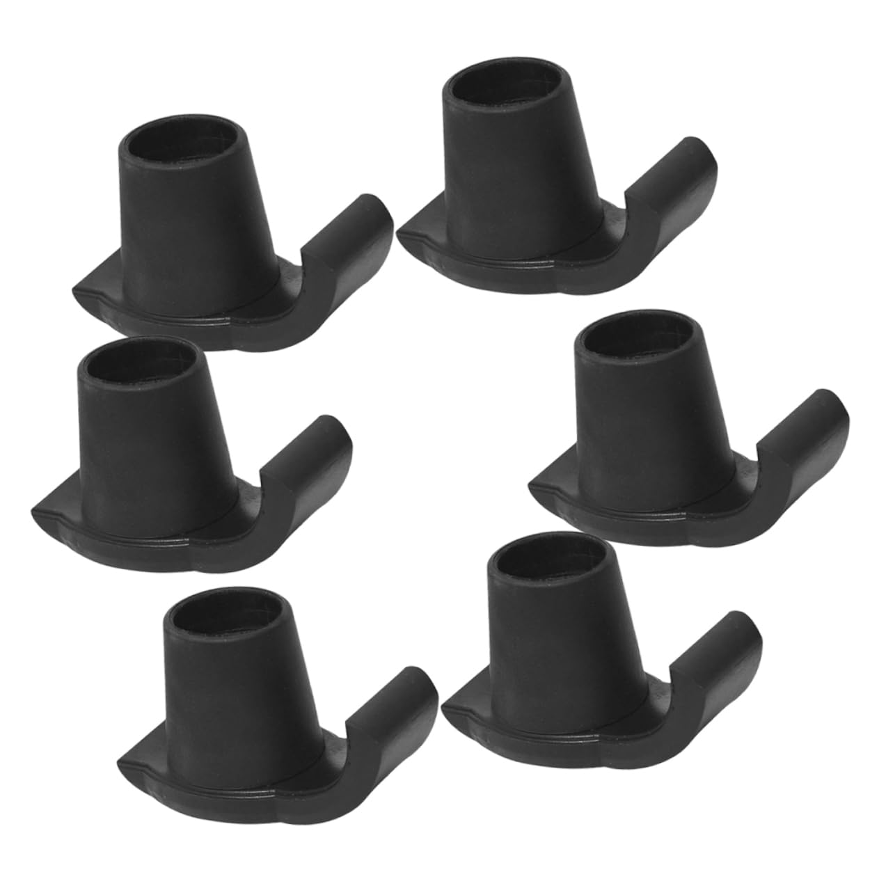 minkissy 6pcs Walker Ski Glides Elderly Walker Skis Skis Glides for Walker Nonstick Crutch Tips Rolling Walker Accessories