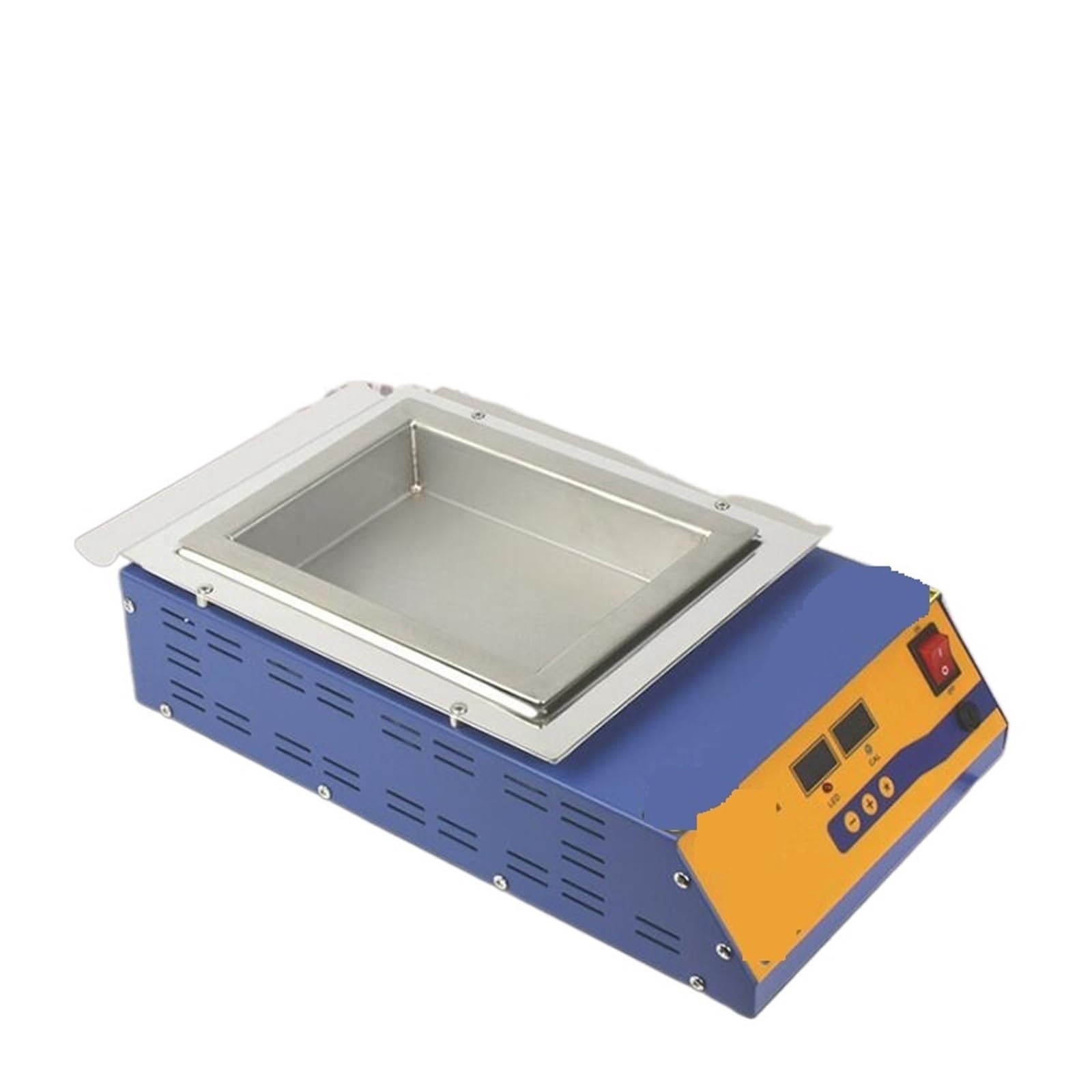 Mjfvn 1 Lead-Free Solder Pot Digital Display 500W Melt Tin .3Kg Temperature Adjustable Melting Tin Furnace Square Tin Stove