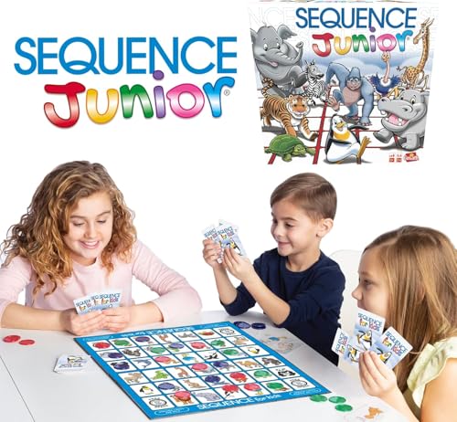 Goliath - SEQUENCE Junior - Mon Premier Jeu de Société et de Stratégie - Pour Enfants Dès 3 Ans - Version Adaptée aux Petits - Idéal pour Jouer en Famille - Idée Cadeau Educatif & Ludique