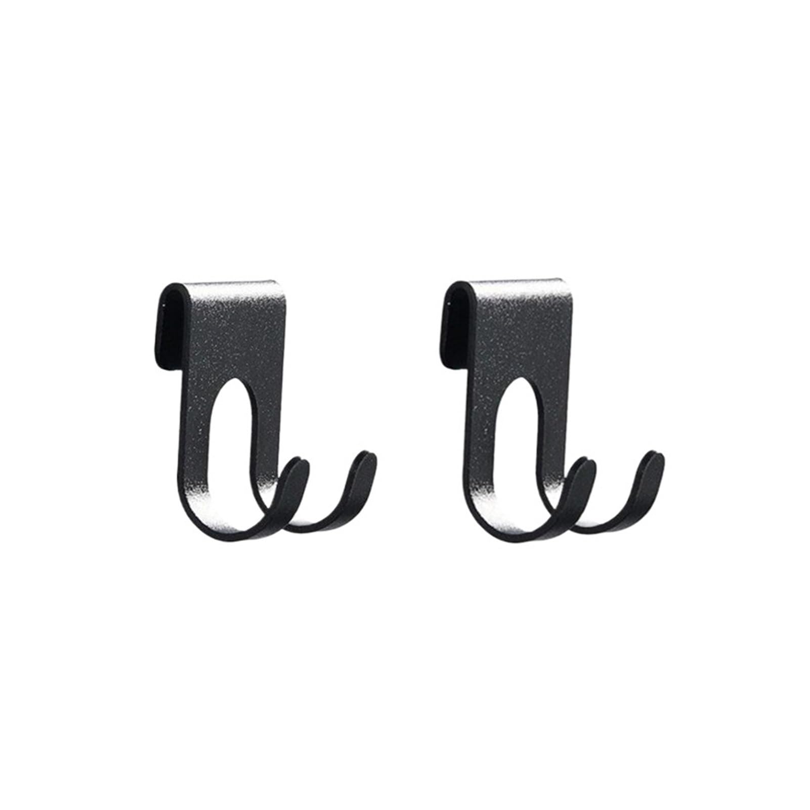 Pexlor Black-2Pcs 1/3Pcs Aluminum Shower Glass Door Hook, Free Hole Towel Rack Key Hanger(Black-2Pcs)