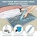 Roomimaster Vacuum Storage Bags, Vacuum Seal Space Saver Bags for Clothing, Travel Lugggage,Carry-on, Blankets, Comforters, Pilow, Bedding, 10 Large