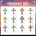 INCOK Christian Diamond Art Magnets Refrigerator - 12 PCS Cross Diamond Art Magnet Kit Religious Gem Art Fridge Stickers Set for Adults Beginners Home Decor Inspirational Christmas Gift