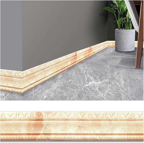Rodapié de espuma autoadhesivo de 5m moldura de pared flexible 2