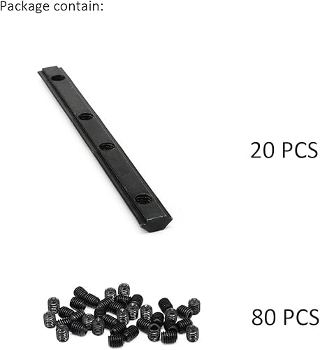 Miniatura 9 de 20 juegos 2020 de extrusión de aluminio 2020 soporte de esquina con ranura en T Serie 20 Hardware extruido conector de ángulo recto de 90 grados con