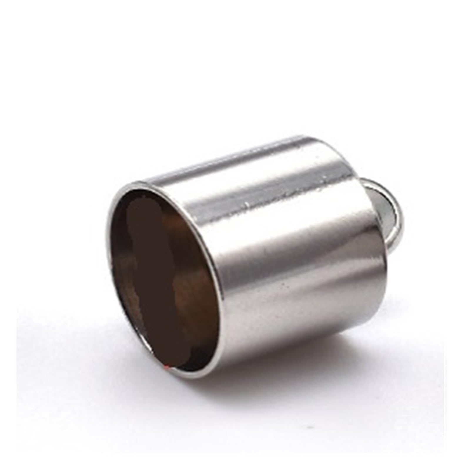 WEKONUMEX Rope Stoppers, Rope Stoppers 20pcs Stainless Steel Cord End Caps 1.2-10mm Hole For DIY Jewelry Making(2.5mm hole)