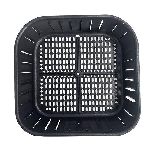 Quystetes Herramienta de Cesta AirFryer Cesta AirFryer Bandeja para Hornear Cesta de Repuesto Cesta para Hornear en la Cocina Cesta Escurridora de Moldes