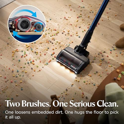 Image of Bissell PowerClean DualBrush 280W Self-Standing Cordless Vacuum, DualBrush & AutoAdapt Tech, Self-Cleaning Brush Roll, Strong Suction, Removeable Battery, Upholstery Tool & Bright Headlights, 4196K
