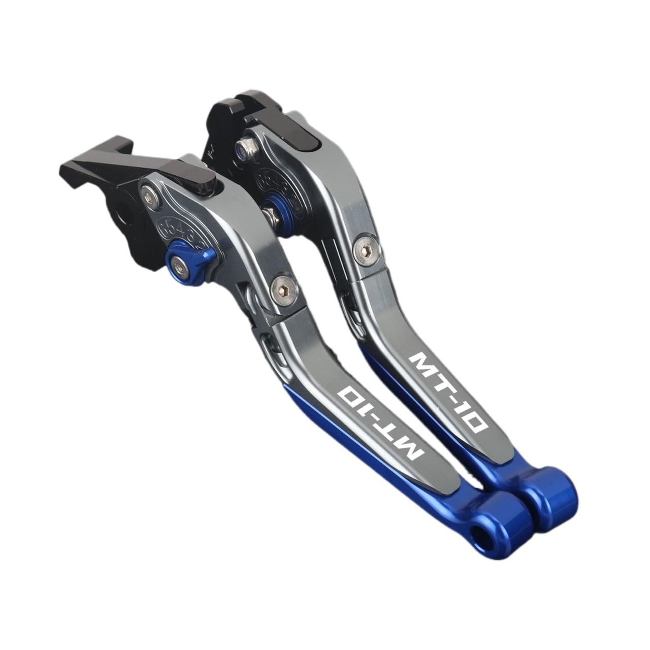 Xgdsetsrg 2016-2020 Bluec For Ya&Maha Mt-10 Fz10 Mt10 2016-2020 Motorcycle Brake Lever Clutch Set Adjustable Folding Handle Guard Levers