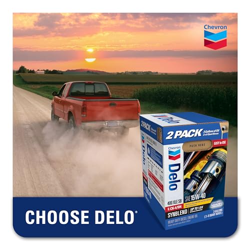Image of Chevron Delo Heavy Duty Engine Oil SAE 15W-40 400 XLE SB Synblend with Isosyn Advanced Technology, 3 Gallons