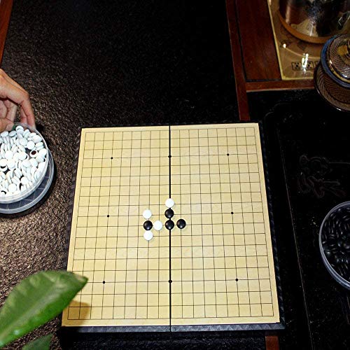 Luoyer 11 Inch Go Game Set Magnetic Travel Board Game Small Portable Folding Chinese Weiqi Gomoku Classic Strategy Game With Plastic Go Pieces #TOP5