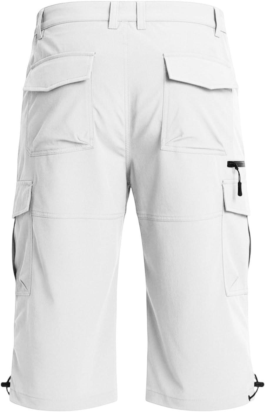 ABABC Mens Cargo Shorts Lightweight Athletic Hiking Capri Pants Casual Stretchy Button Down Work Shorts with Pockets