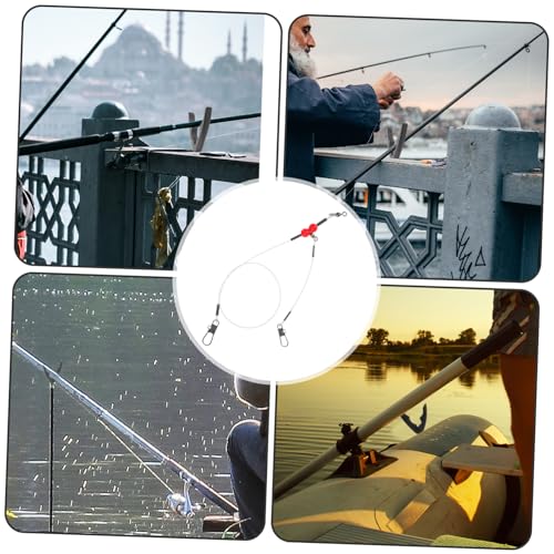 Mikikit 6pcs Practical Saltwater Fishing Leaders Lure Leader Wire miniatura 3