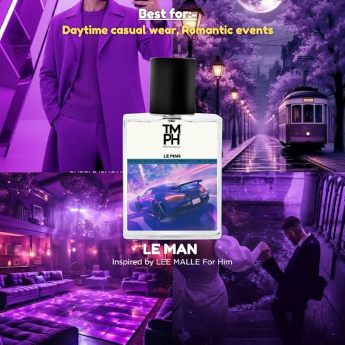 Image of TMPerfumehouse Le Man EDP for Men | Fresh, Aromatic & Long Lasting Perfume Spray | Warmspicy, Vanilla & Lavender Fragrance | Luxury Gift for Him | TMPH | 50ml