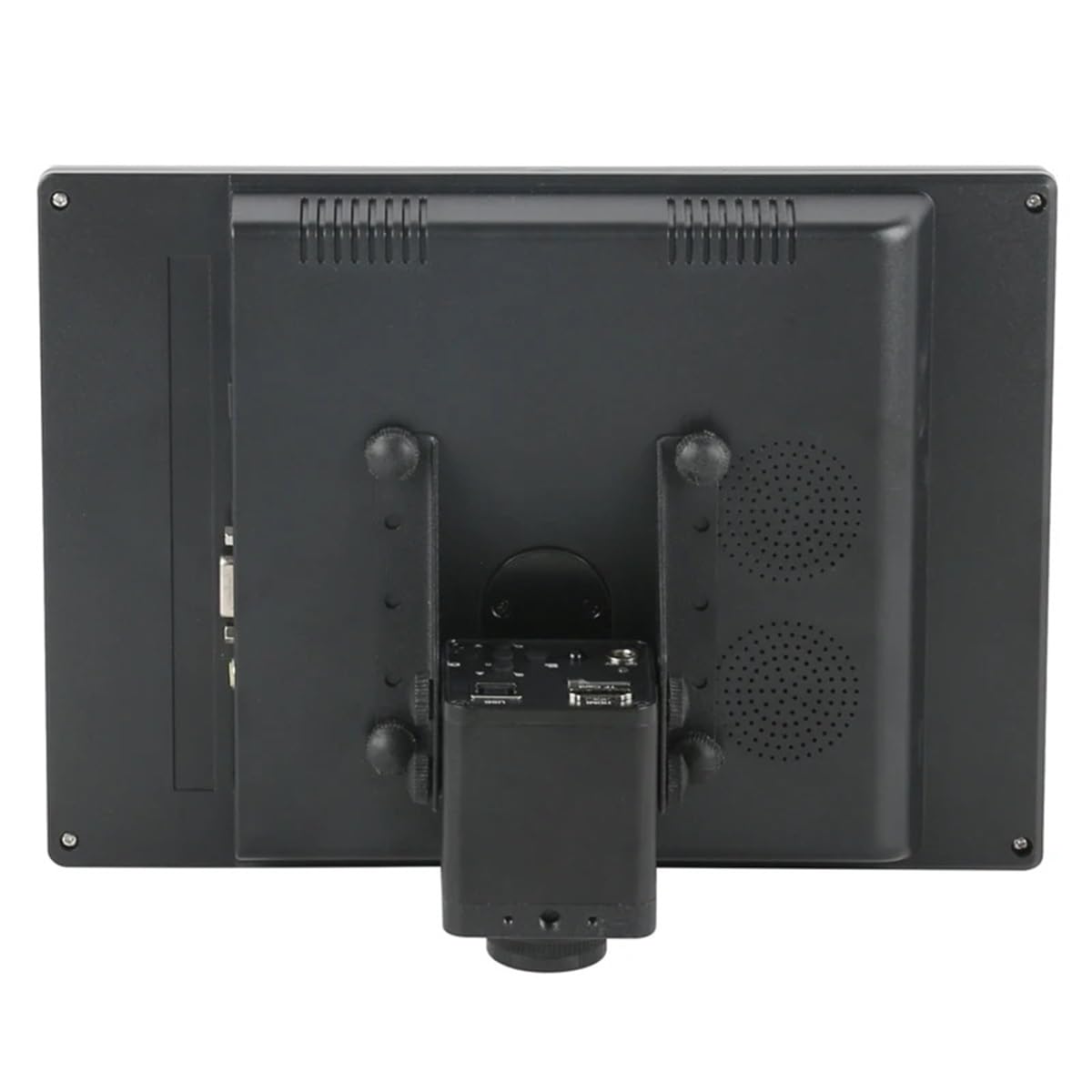 Microscopio Estereoscópico Trinocular Simultáneo con Zoom De 7X A 45X + Objetivo Auxiliar De 0,5X, 2X, 0,7X Y 1X + Cámara Hdmi + Monitor LCD De 10,1" (11,6 Pulgadas)