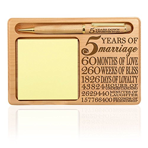 Kate Posh - Our 5Th Anniversary Wooden Notepad & Pen Holder #TOP1