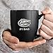 Rico Industries NCAA Florida Gators #1 Dad 15oz Laser Engraved Matte Black Ceramic Bistro Mug - for Hot or Cold Drinks