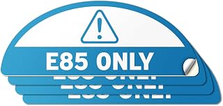 4 pcs E85 Only Vinyl Stickers for Fuel Cap | 2.17" x 0.82" Weatherproof Decals with Strong Adhesive for Fuel Tanks, Trucks & Equipment