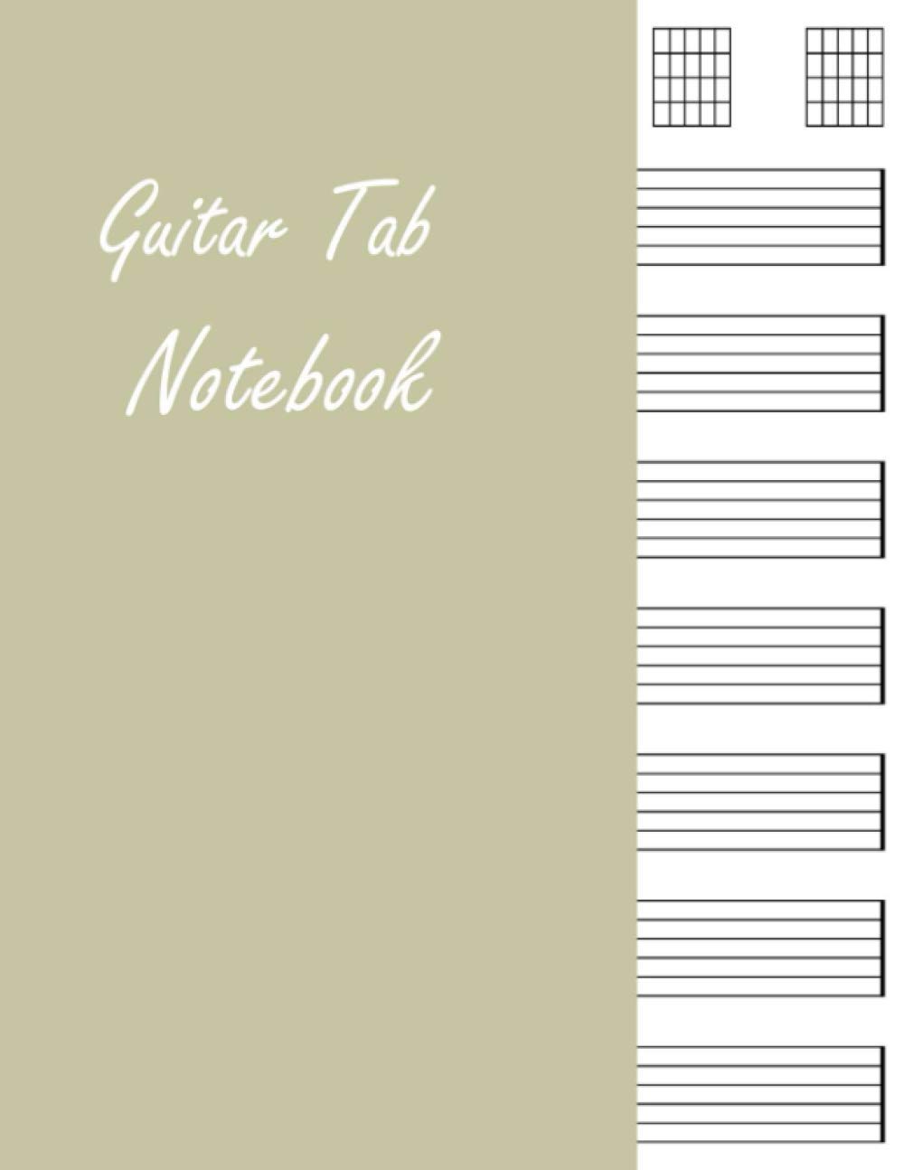 Guitar Tab Notebook: Blank Music Journal for Guitar Music Notes | Musicians, Teachers and Students - Wide Staff Tab (Composition Books - Music Manuscript Paper)