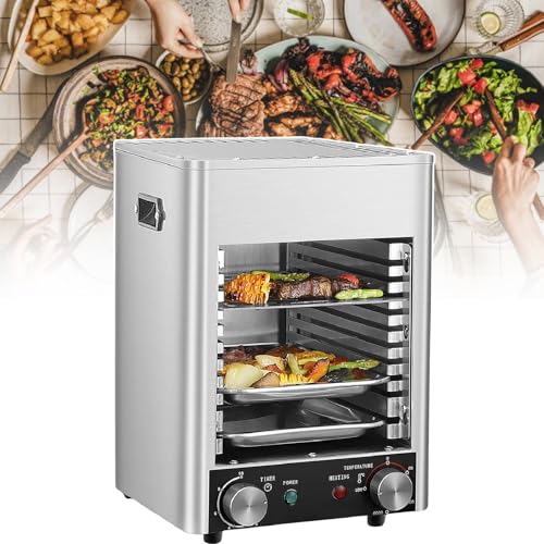 Electric Broiler,Multi-Functional Commercial Steak Oven,Kitchen Counter Broiler,for Meat, Seafood, Vegetables (220v)