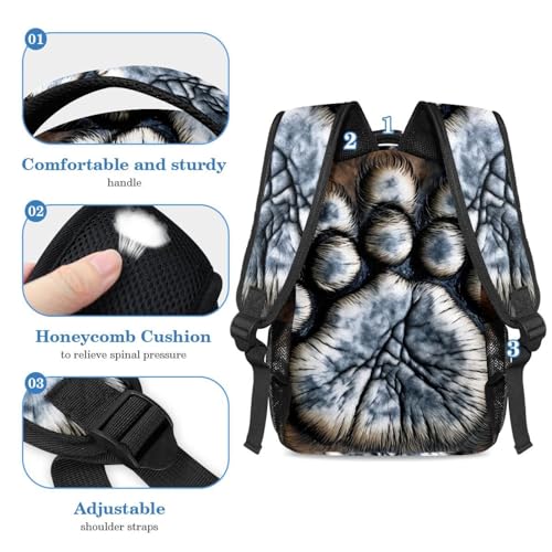 Ensemble sac à dos et trousse multicolore style étudiant - 4