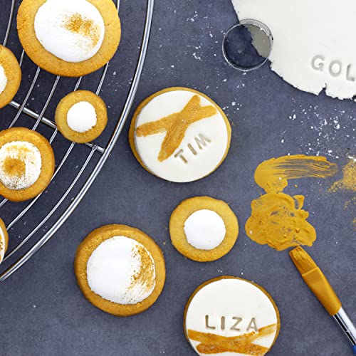 Günthart BackDecor Gold Puder - Essbarer Glitzer, Lebensmittelfarbe Pulver, Glitzer für Getränke - Goldstaub glänzend Glimmer für Backenbegeisterte, 1er Pack (1 x 7 g)