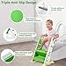 Beavtaens Potty Training Seat, Upgrade Foldable Step Stool, Climbable and Easy to Carry Handles, Adjustable for Different Toilet Heights, Attachment with Stable Structure for Boys and Girls