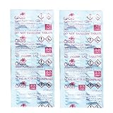 cardiostrong bx60 test Water Purification Tablets Set mit 20 Tabletten + LevinQ Handschuhe - pro Tablette 25L entkeimtes Wasser, reinigt und desinfiziert Wasser, schützt vor Algenbildung, Geruch und Kalk im Wassertank