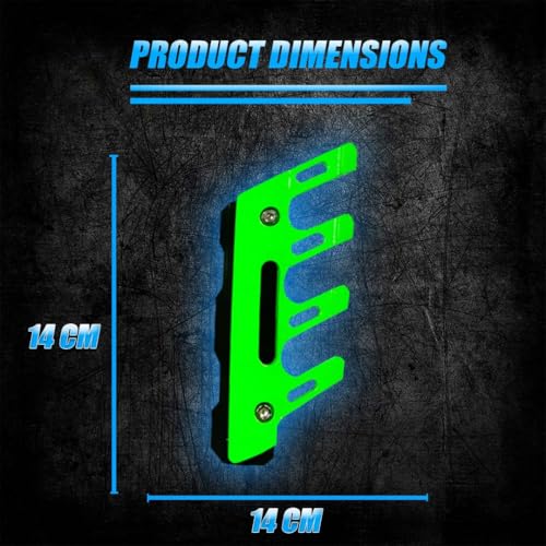 Image of ABS Shocker Protector | Front Fork Fender Protector | Universal Anti-Fall Slider Guard for All Bikes (Green)