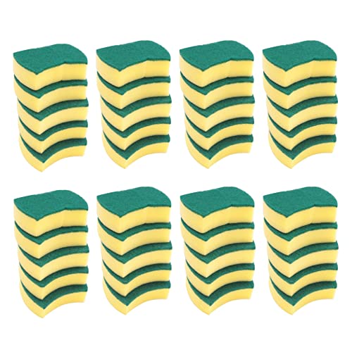 Ehwisbe 240 Piezas Almohadillas de Limpieza Esponja Multiusos de Doble Cara Esponja para Fregar Lavar Fregadora de Limpieza de Eliminación de Manchas Cepillo para Cocina Garaje Baño