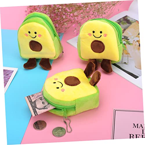 Shaped Coin Pouch Set 4pcs Girls Coin Purse Plush Purse Small Wallet for Travel Shopping and Everyday Occasions3