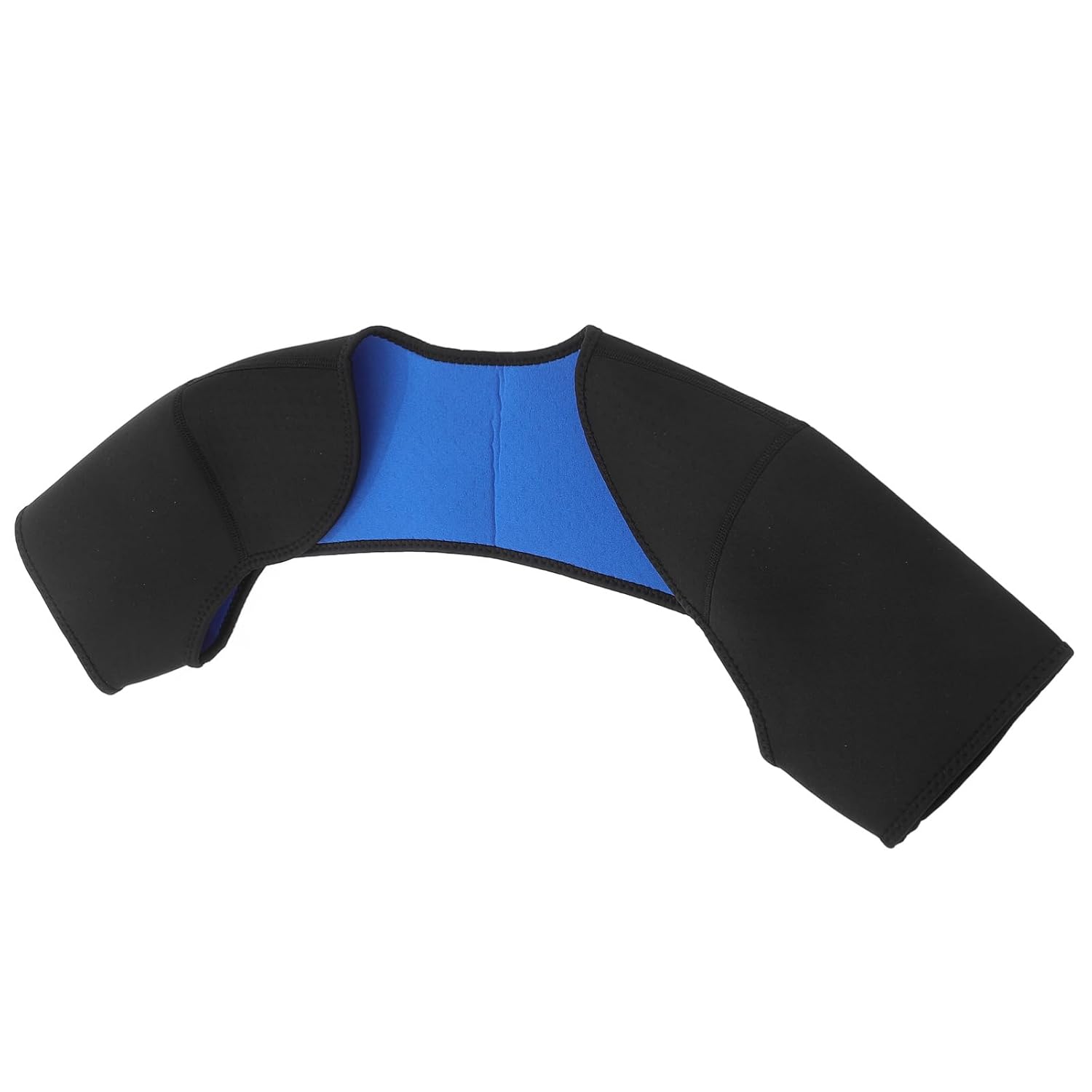 BESPORTBLE SBR Double Shoulder Brace for Men Shoulder Support for Sports Warm Cover Pad for Outdoor Mountaineering Black