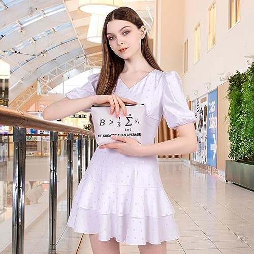 PLITI Math Makeup Bag Be Greater Than Average Math Lover Gift Mathematician Gift Math Teacher Appreciation Zipper Pouch (Greater Than AverageU) - Image 4