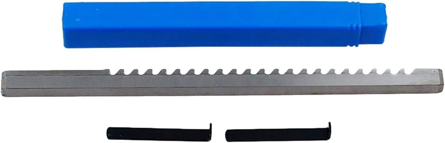 Keyway Cutting Tool HSS Broach 3/8 C Push-Type Keyway Cutting for CNC Machine Tools with 2Pcs Shims for CNC Cutting Machine Too