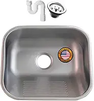 Tanque Inox Fosco American Steel 40x34 18 Litros Inox 304 + Válvula + Sifão