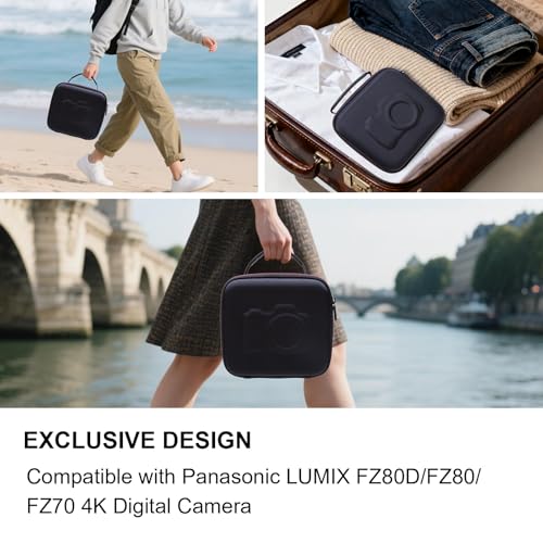 Funda para cámara Panasonic LUMIX, con correa y divisores miniatura 5