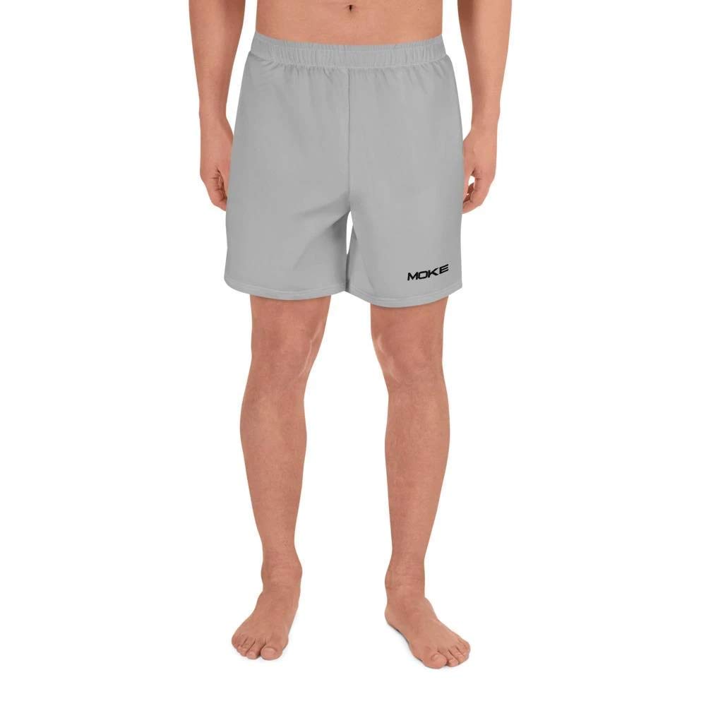 Grey Mens Athletic Long Shorts