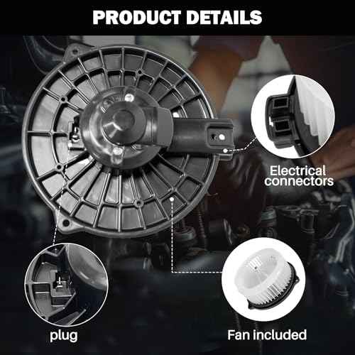 Image of 700005 Front AC Heater Blower Motor Fan Fit for Honda Civic 2001 2002 2003 2004 2005, CR-V 2002 2003 2004 2005 2006, Element 2003-2011, for Acura EL 2001-2005