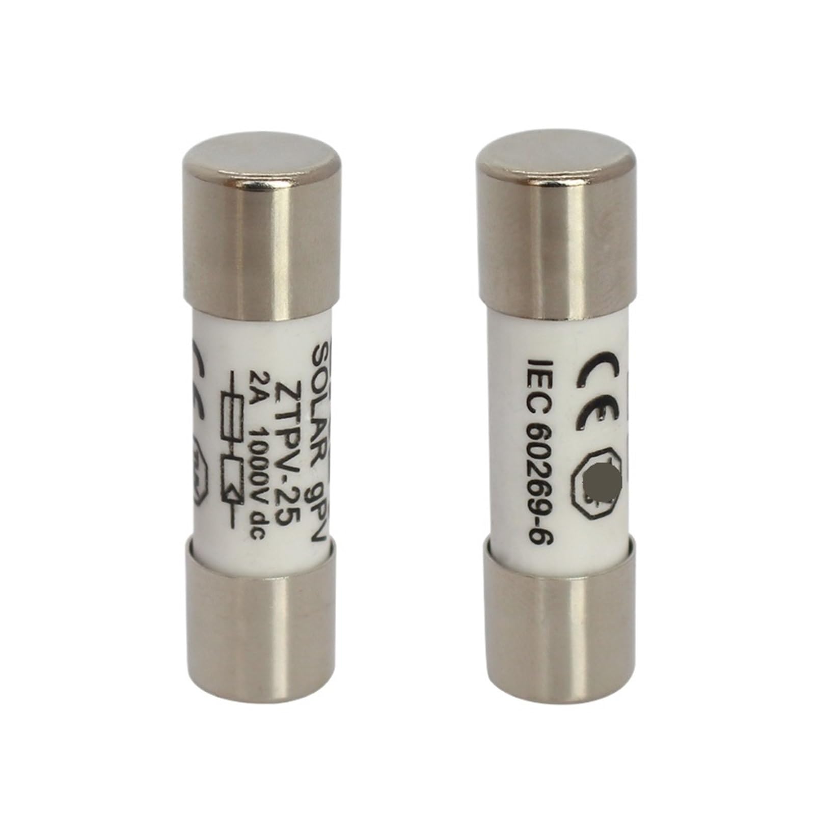CXDFRSER 20Pieces 1000V 10 * 38MM 2A 6A 8A 10A 12A 15A 20A 25A 30A 32A Fuse 10 * 38mm 1000V(2A)