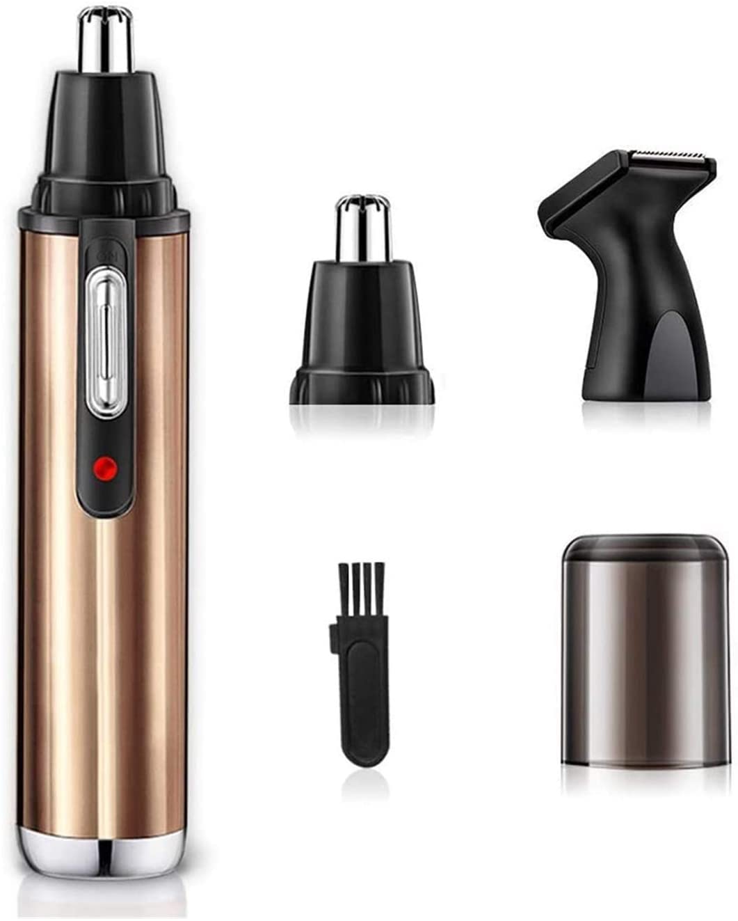 Nose Hair Trimmer for Men and Women Allisable Painless Ears Eyebrows Beards Clipper IPX7 Waterproof Dual Edge Blades