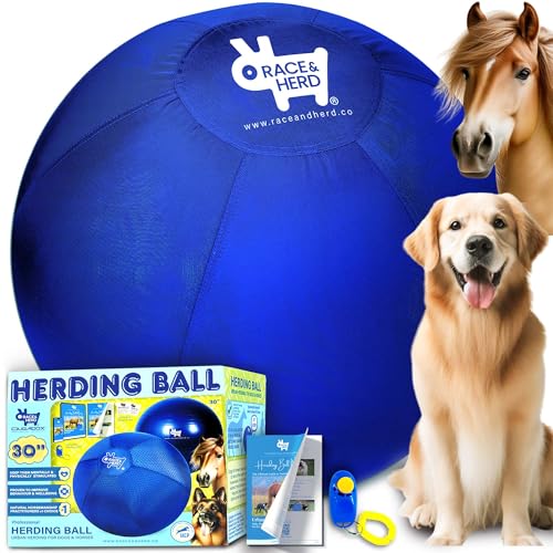 Race&Herd 30'' Original Herding Ball for Dogs, Giant Herding Ball...