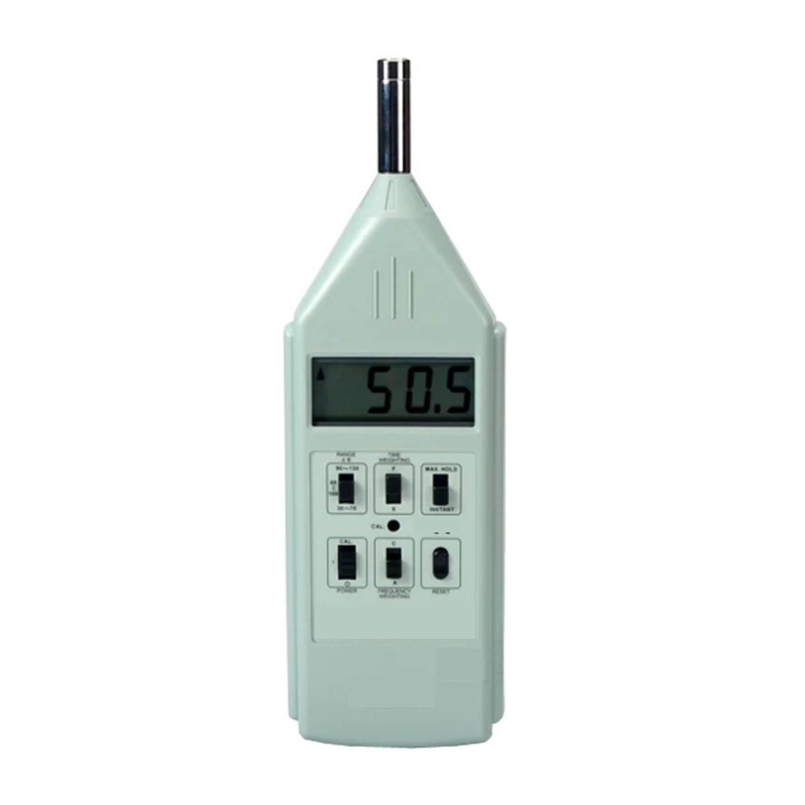 Medidor de Decibeles, Medidor de ruido nivel sonido digital profesional 30-130 dB (30-70,60-100,90-130), 31,5-8000 Hz