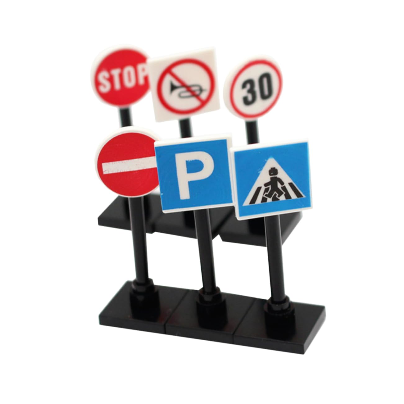 1 Set Mini Traffic Signs Toy Road Sign Set Educational Boys and Girls Traffic Toy