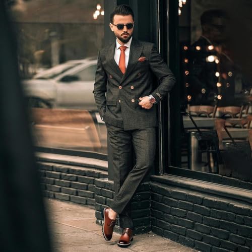 Image of CHAMARIPA Men's Height Increase Shoes - Built-in Custom Lift Insole - Breathable Calfskin for All-Day Wear - Business Casual & Formal Derby Elevator Shoes - Height Increasing 3.15 Inches